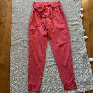 Adar⎪Pink Jogger Scrub Pants